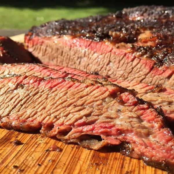 Weber Kettle Smoked Brisket Point